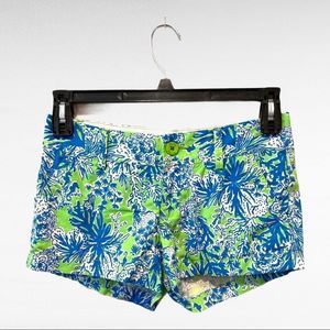 Lilly Pulitzer - Limeade Biggest Fan - Walsh Shorts Size 00